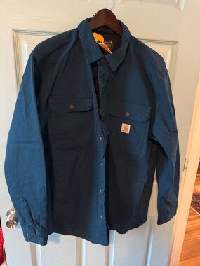 BNWT Carhartt Fleece-Lined Canvas Shirt Jac